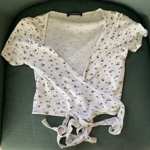 COPY - Brandy Melville Blue Floral Rae Top